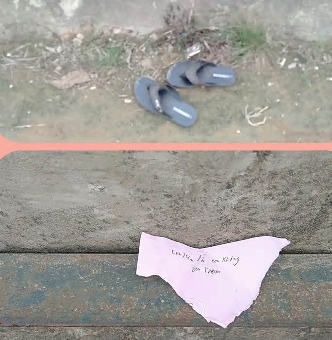 Một học sinh ở Quảng Bình mất tích sau khi để lại lời nhắn 'con không ăn trộm'