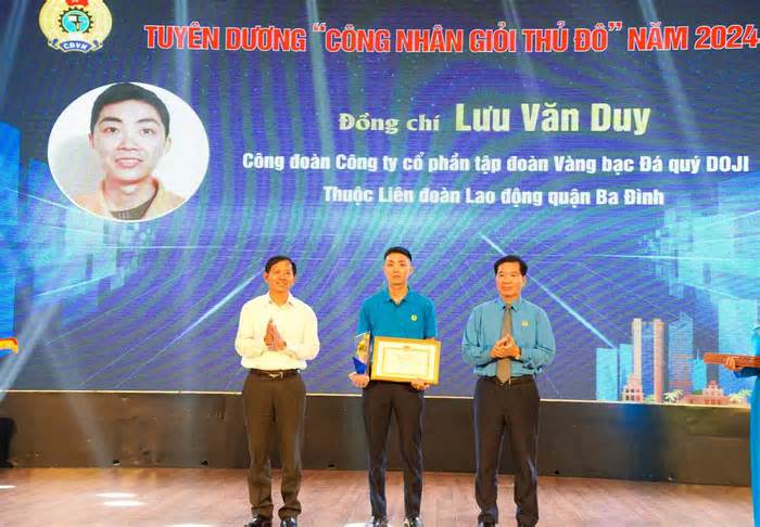 Liên đoàn Lao Động TP Hà Nội tuyên dương 100 công nhân giỏi Thủ đô năm 2024