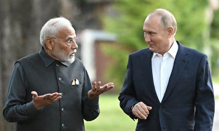 Ông Putin cảm ơn Ấn Độ vì nỗ lực giải quyết xung đột Ukraine