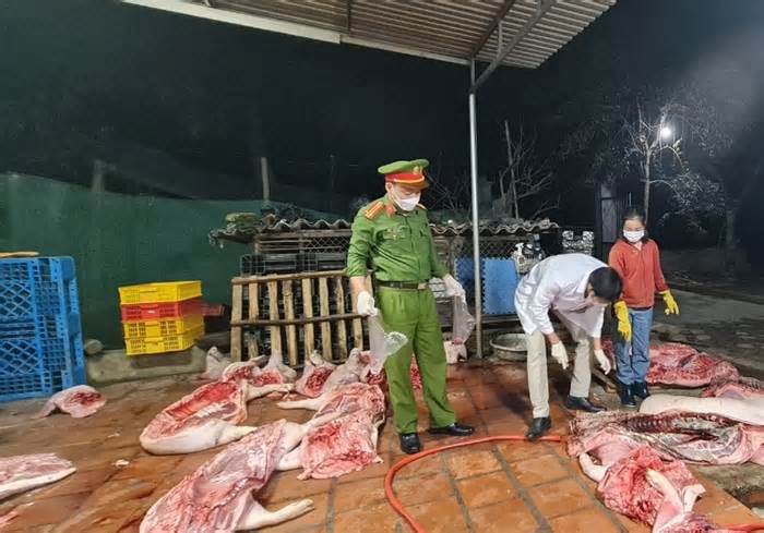 Mổ hơn 1 tấn lợn chết ở Bắc Giang đưa sang Bắc Ninh tiêu thụ