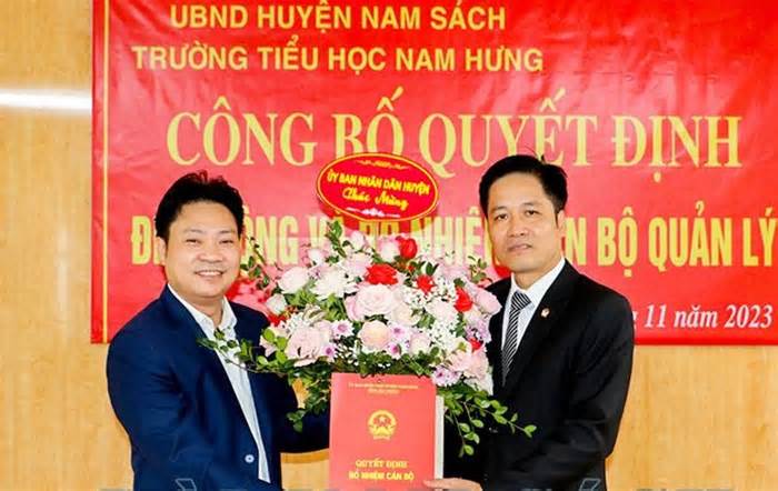 Điều động, bổ nhiệm 3 hiệu trưởng trường học tại huyện Nam Sách, Hải Dương