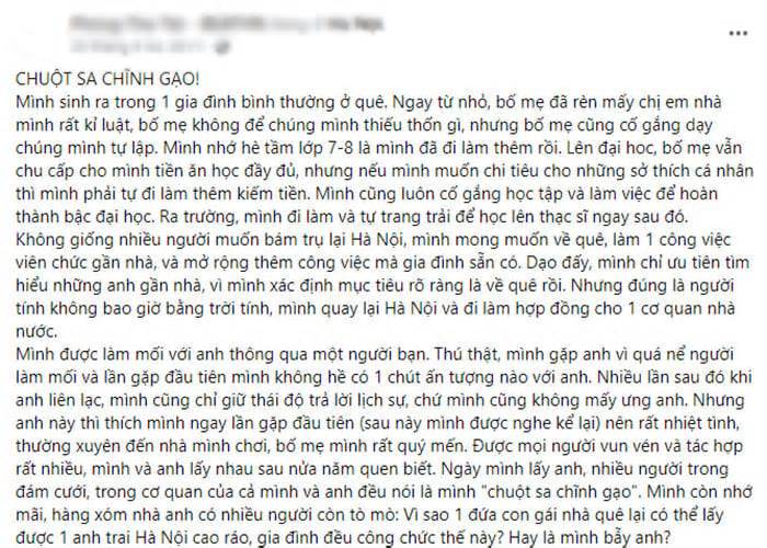 Lấy trai Hà Nội được khen chuột sa chĩnh gạo, cô gái than phải còng lưng gánh nợ