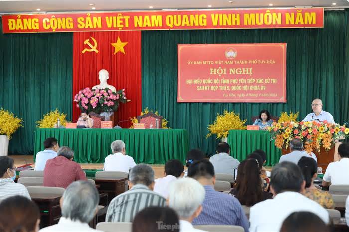 Đoàn ĐBQH tỉnh Phú Yên tiếp xúc cử tri sau Kỳ họp thứ Năm, Quốc hội khóa XV