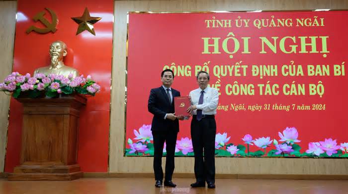 Thứ trưởng Bộ Khoa học và Công nghệ làm Phó Bí thư Tỉnh ủy Quảng Ngãi