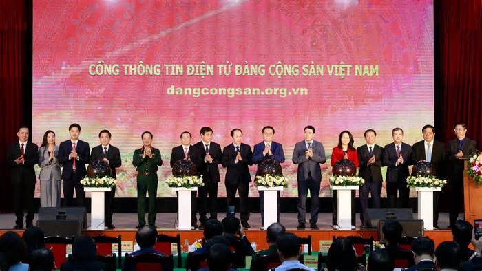 Khai trương Cổng thông tin điện tử của Đảng Cộng sản Việt Nam