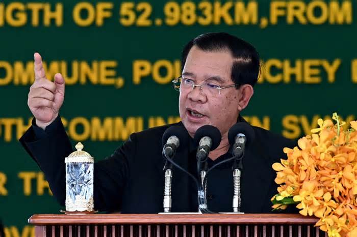 Ông Hun Sen: Kênh đào Phù Nam Techo không thể tiếp nhận các loại tàu như tàu chiến của Trung Quốc