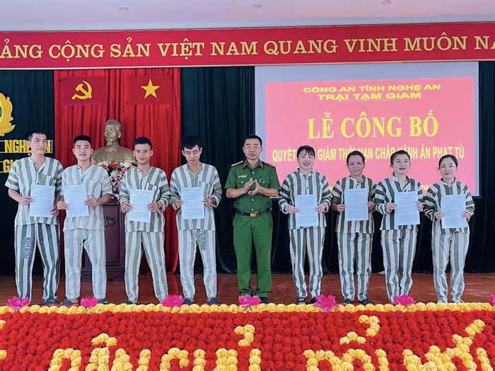 Hơn 1.100 phạm nhân tại Nghệ An được giảm án dịp Quốc khánh 2/9
