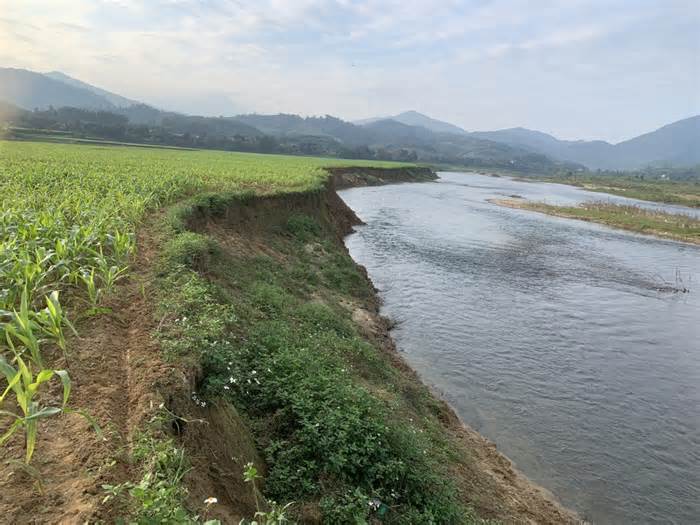 Dân lo lắng khi sông lấn làng, 'nuốt' đất sản xuất ở Hà Tĩnh