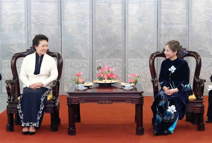 Hai phu nhân Tổng bí thư Việt Nam, Trung Quốc thăm Bảo tàng phụ nữ