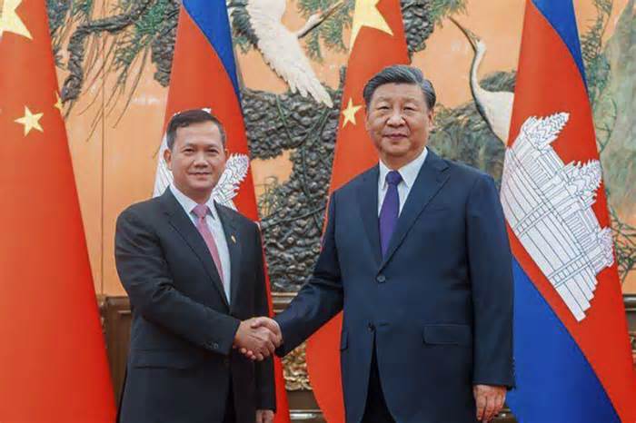 Thủ tướng Campuchia Hun Manet gặp Chủ tịch Trung Quốc Tập Cận Bình