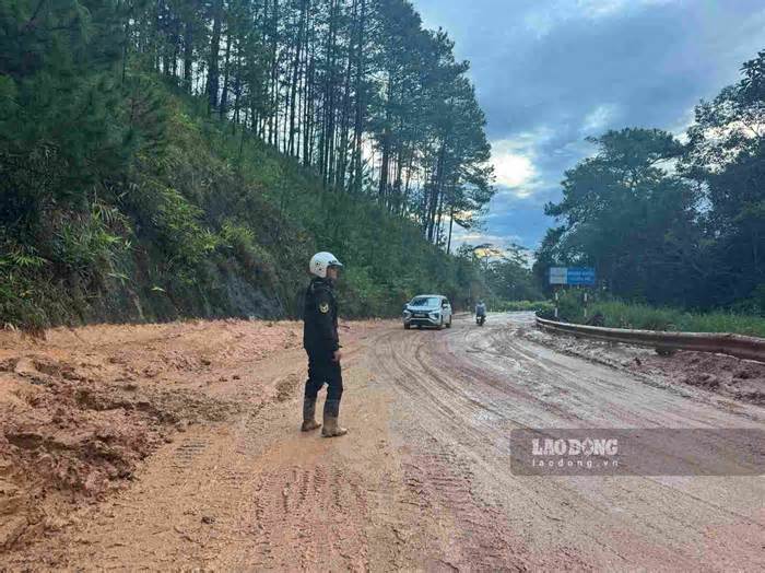 Đèo D’ran nối Đà Lạt với Phan Rang thông xe 2 chiều sau vụ sạt lở