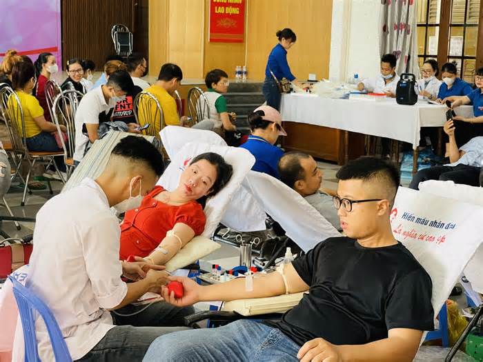 Lan tỏa phong trào hiến máu tình nguyện trong công nhân lao động