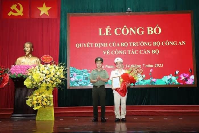 Thượng tá Nguyễn Anh Tuấn giữ chức Phó Giám đốc Công an tỉnh Hà Nam