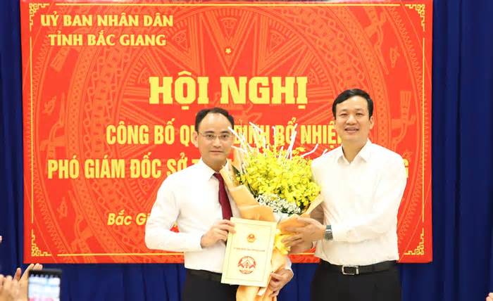 Bổ nhiệm Phó Giám đốc Sở Tài nguyên và Môi trường tỉnh Bắc Giang