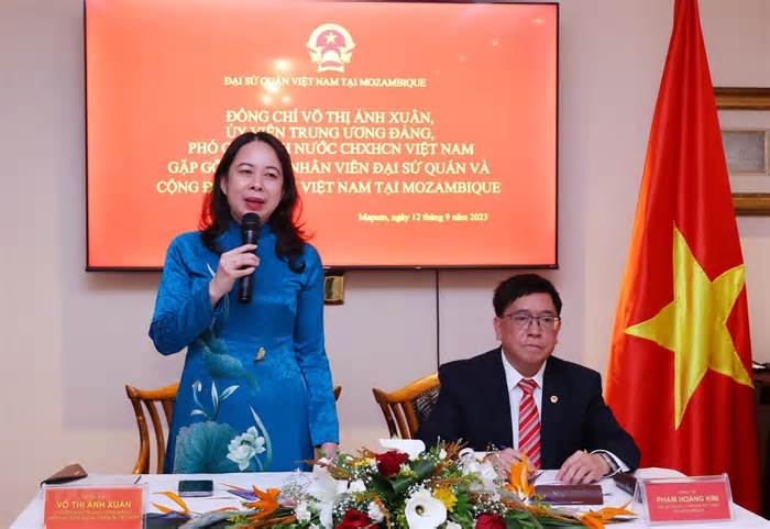 Phó Chủ tịch nước gặp gỡ cộng đồng người Việt Nam tại Mozambique
