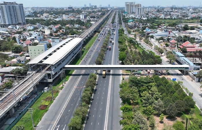 Phương án xây cầu đi bộ nối ga Metro số 1 ở ngã tư Thủ Đức