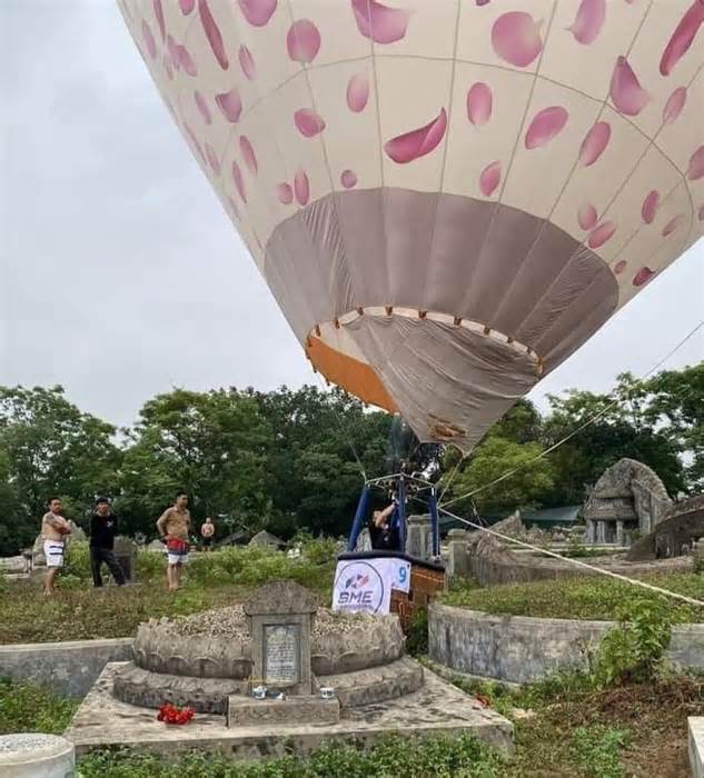 Sự thật khinh khí cầu đáp xuống nghĩa trang ở Huế