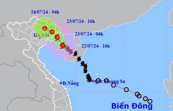 Bão số 2 giật cấp 13, đang cách Quảng Ninh - Hải Phòng 170km