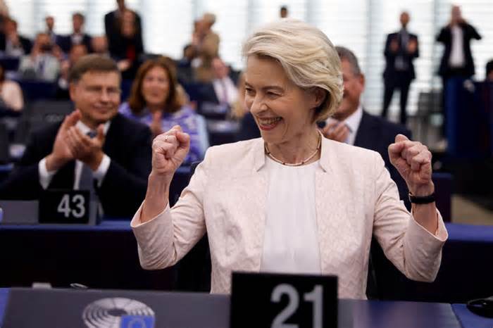 Bà Ursula von der Leyen tái đắc cử chủ tịch Ủy ban châu Âu