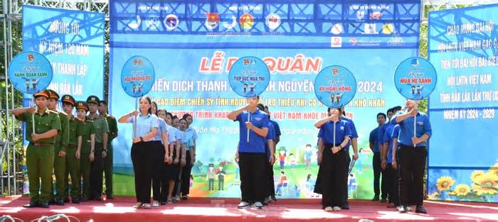 Tỉnh Đắk Lắk thành lập nhiều đội hình thanh niên tình nguyện trong chiến dịch hè
