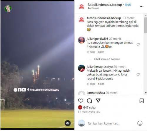 Báo Indonesia: CĐV Việt Nam bắn pháo hoa cạnh khách sạn tuyển Indonesia ở Hà Nội