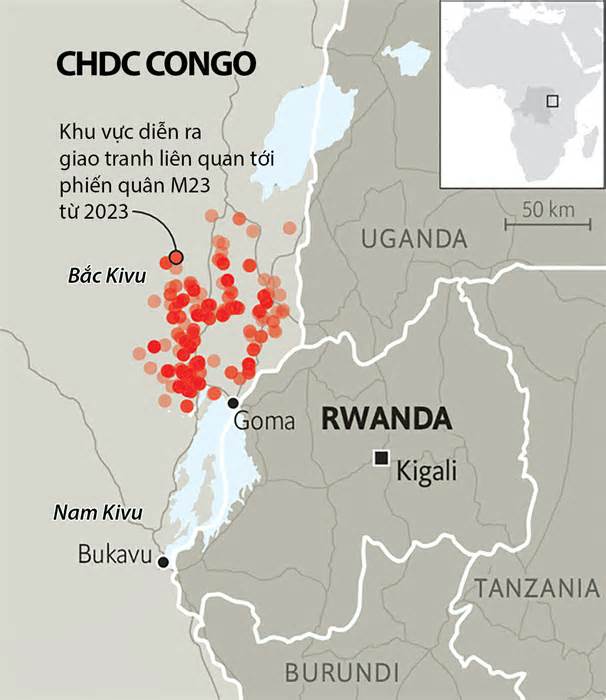 Lính Congo giao tranh với phiến quân, hơn 700 người chết