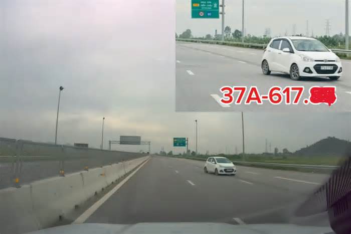 Xử phạt tài xế chạy ô tô ngược chiều trên cao tốc Nghi Sơn – Diễn Châu