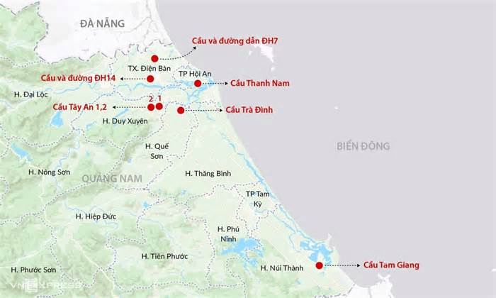 Vì sao hàng loạt cầu ở Quảng Nam chưa có đường dẫn?