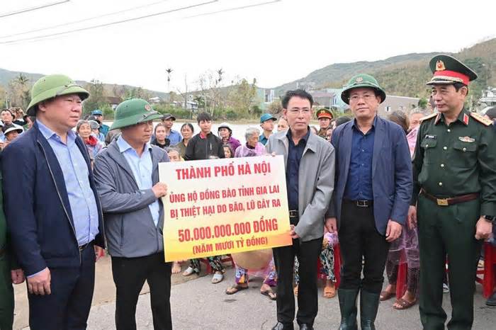 Hà Nội hỗ trợ Gia Lai thêm 200 tỷ đồng khắc phục hậu quả mưa lũ