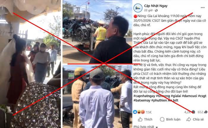 Chạy xe vào đám cưới né CSGT, nhóm thanh niên ở Gia Lai bị phạt 101 triệu đồng