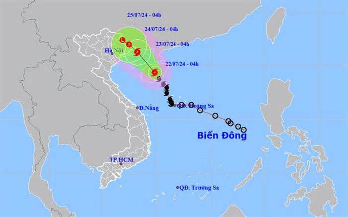 Bão số 2 đi vào vịnh Bắc Bộ trong 24 giờ tới, miền Bắc mưa lớn