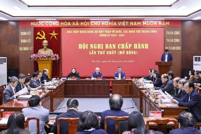 Hội nghị lần thứ nhất Ban Chấp hành Đảng bộ Mặt trận Tổ quốc, các đoàn thể trung ương