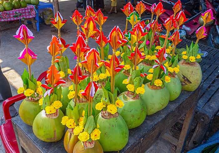 Độc đáo Lễ Cúng dừa của đồng bào Khmer Sóc Trăng