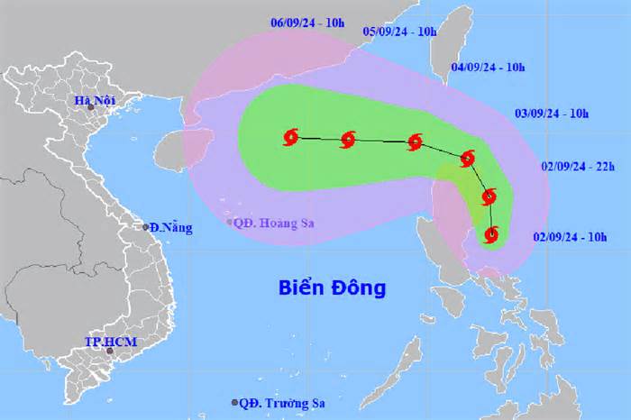 Bão Yagi áp sát Biển Đông, sẵn sàng cứu hộ khi có yêu cầu