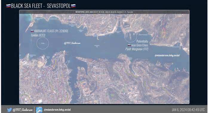 Hình ảnh vệ tinh tiết lộ Nga triển khai tàu đổ bộ mới đến Crimea