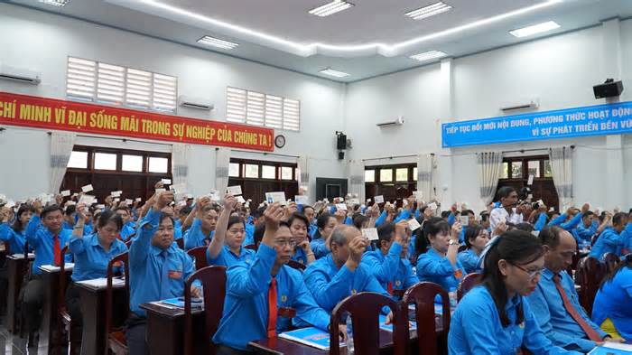 Hậu Giang: Đại hội điểm CĐ cấp huyện đặt mục tiêu kết nạp mới 500 đoàn viên
