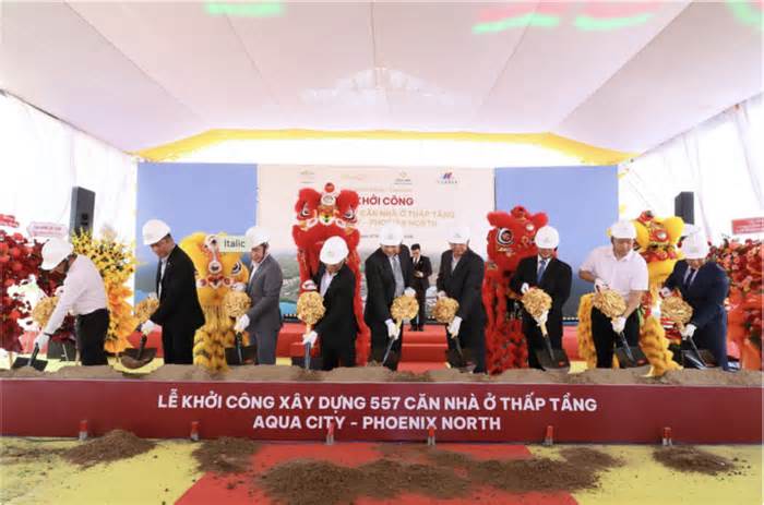 Khởi công hơn 500 căn nhà thấp tầng tại Aqua City