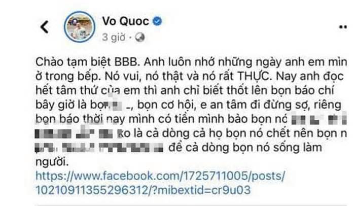 Hội Nhà báo TP.HCM đề nghị xử lý Facebooker Vo Quoc xúc phạm báo chí