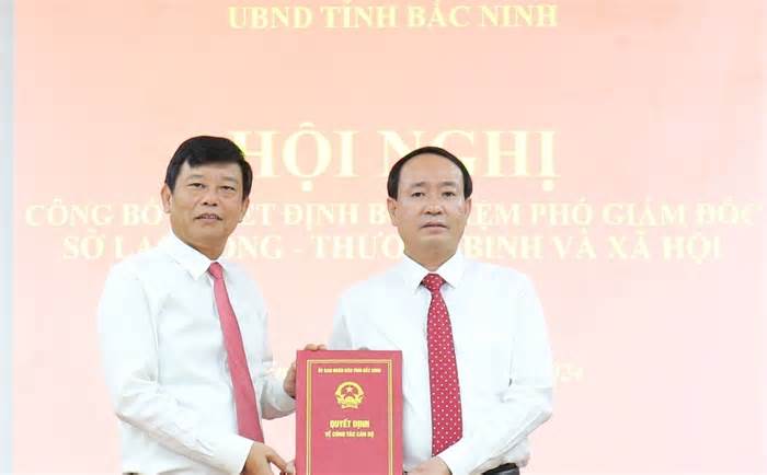 Bắc Ninh bổ nhiệm lãnh đạo Sở Lao động - Thương binh và Xã hội