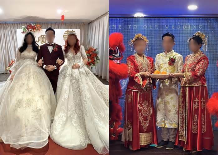 Đám cưới của một chú rể với hai cô dâu gây xôn xao ở Malaysia