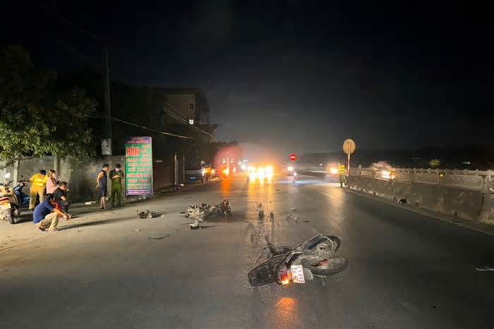 Thanh Hoá: Hai xe máy va chạm nhau, 1 người tử vong