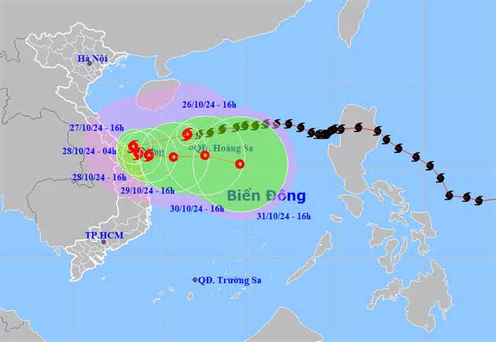 Bão Trà Mi giảm cấp, nguy cơ gây ngập ở miền Trung