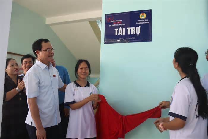 Trường học vùng khó khăn Ninh Thuận khang trang nhờ hỗ trợ của Công đoàn