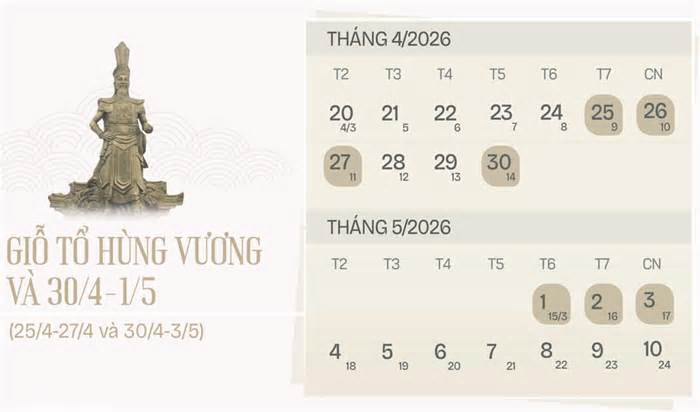 Bộ Nội vụ: Không chủ trương hoán đổi nghỉ lễ trong tháng 4