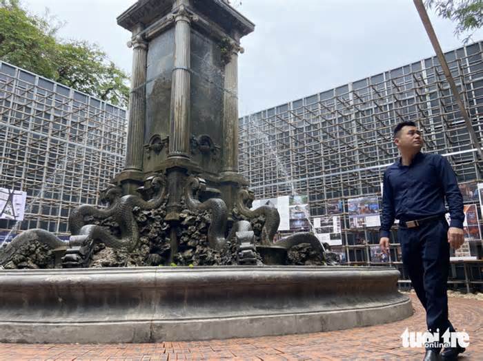 Đài phun nước Con Cóc hơn 120 tuổi ở Hà Nội bỗng ‘vô hình’, chuyện gì xảy ra?