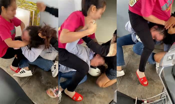 Nhóm người hành hung dã man một nữ công nhân nghi đánh ghen