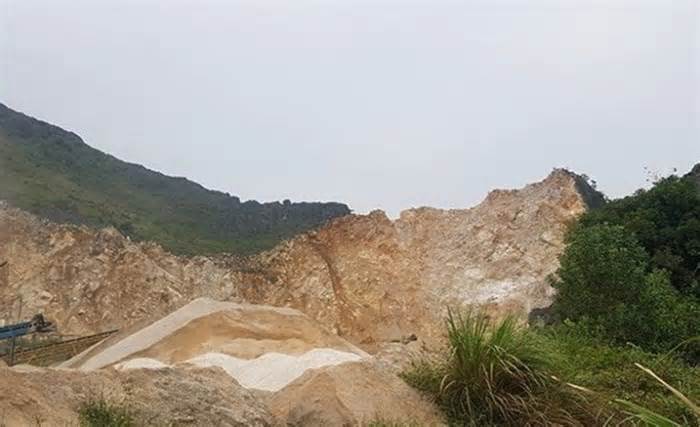 Thanh Hóa: Huyện đề nghị tỉnh hỗ trợ xử lý 2 mỏ đá khai thác vượt mốc