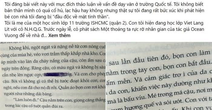 Sở giáo dục TP.HCM yêu cầu kiểm điểm giáo viên phát sách có nội dung nhạy cảm