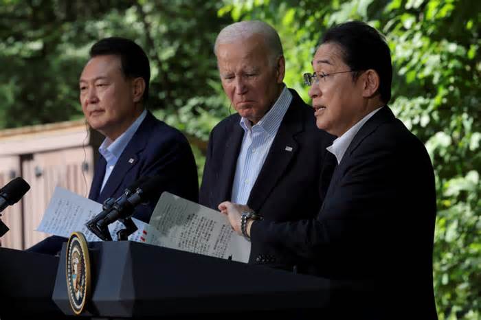 Trung Quốc đáp trả tuyên bố chung của Mỹ, Nhật, Hàn ở trại David