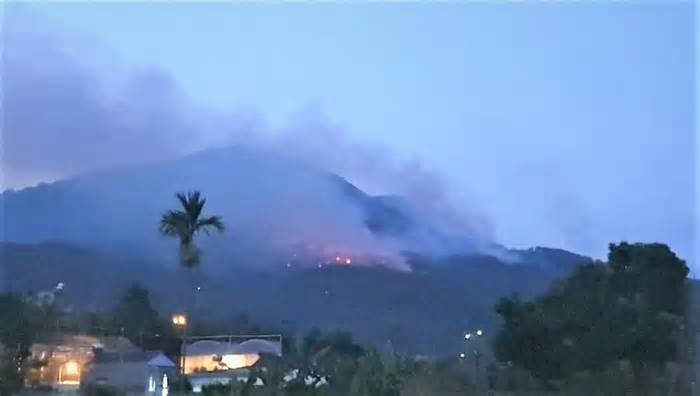 Lại xảy ra cháy rừng ở Lâm Đồng